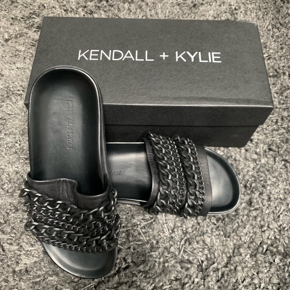 Kendall & Kylie Shoes - Kendall + Kylie leather slides